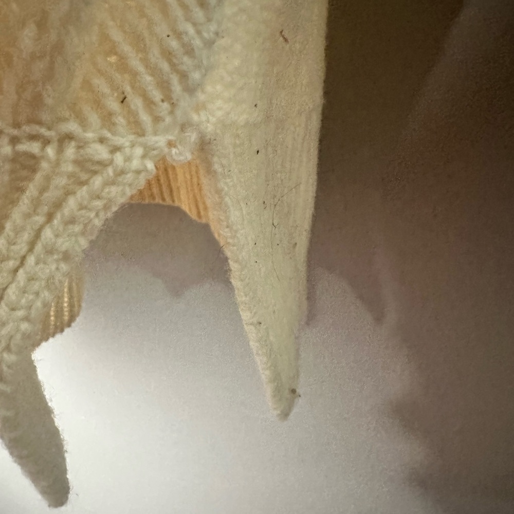 Madewell Cream Cable Knit Sweater XS - Picture 3 of 5